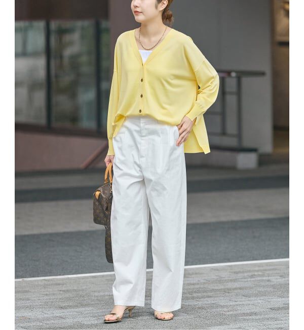 journal standard L'essage「《予約/接触冷感/手洗い可》クールタッチワイドVカーディガン」|カーディガン|