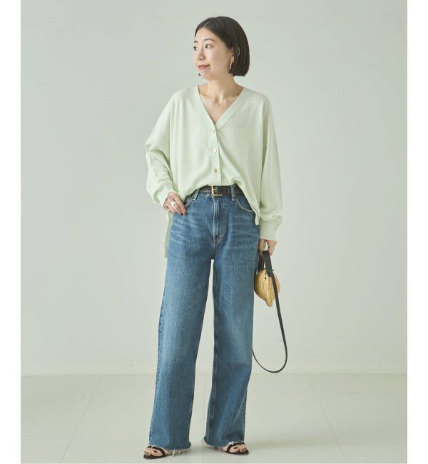 journal standard L'essage「《予約/接触冷感/手洗い可》クールタッチワイドVカーディガン」|カーディガン|