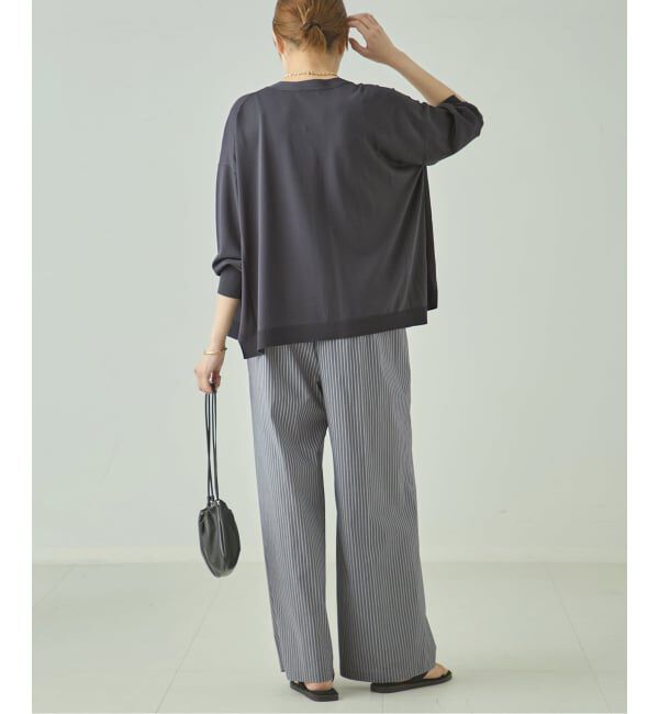 journal standard L'essage「《予約/接触冷感/手洗い可》クールタッチワイドVカーディガン」|カーディガン|