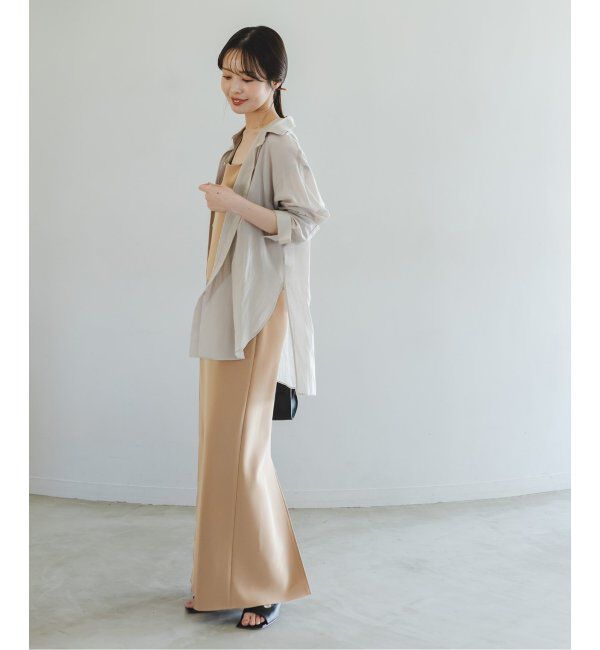 NOBLE「【洗える】ニットライクジョーゼット2wayワンピース」|ワンピース|