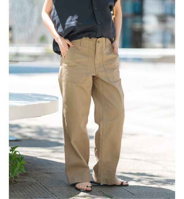 Spick and Span「《追加2》ルーズベイカーパンツ」|カーゴ|