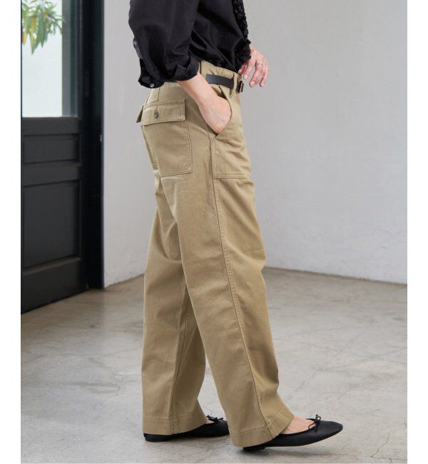 Spick and Span「《追加2》ルーズベイカーパンツ」|カーゴ|