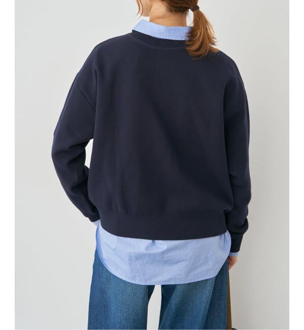 Spick and Span「《WEB限定》2WAYスナップボタンロゴニット」|カーディガン|