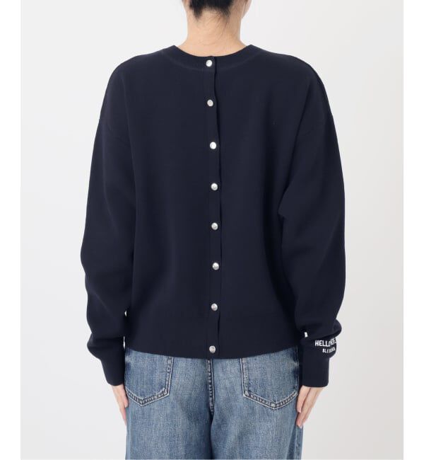 Spick and Span「《WEB限定》2WAYスナップボタンロゴニット」|カーディガン|