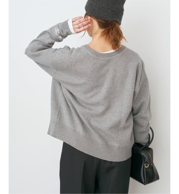 Spick and Span「《WEB限定》2WAYスナップボタンロゴニット」|カーディガン|