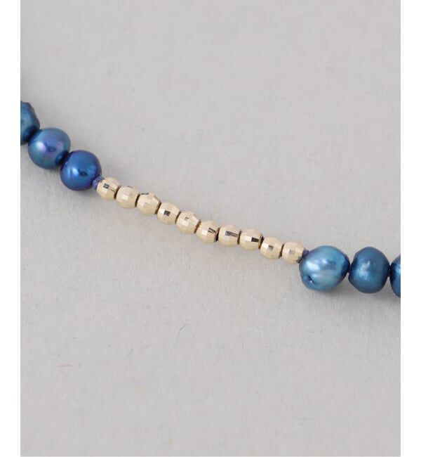 Lilas by Spick&Span「《予約》ミラーボール*サザレインディゴパールネックレス K10」|ネックレス|