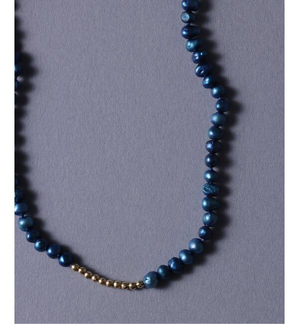 Lilas by Spick&Span「《予約》ミラーボール*サザレインディゴパールネックレス K10」|ネックレス|