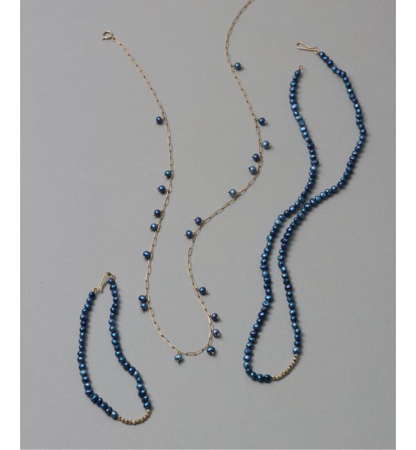 Lilas by Spick&Span「《予約》ミラーボール*サザレインディゴパールネックレス K10」|ネックレス|