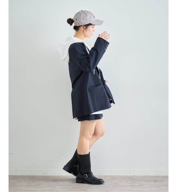 U by SPICK&SPAN「オーバーフードシャツ」|シャツ・ブラウス|