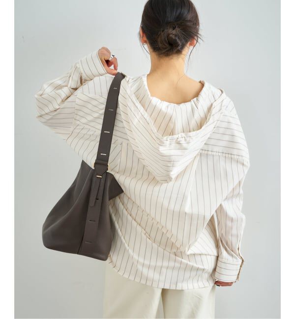 U by SPICK&SPAN「オーバーフードシャツ」|シャツ・ブラウス|