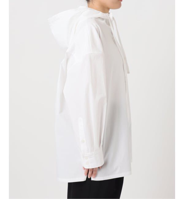 U by SPICK&SPAN「オーバーフードシャツ」|シャツ・ブラウス|