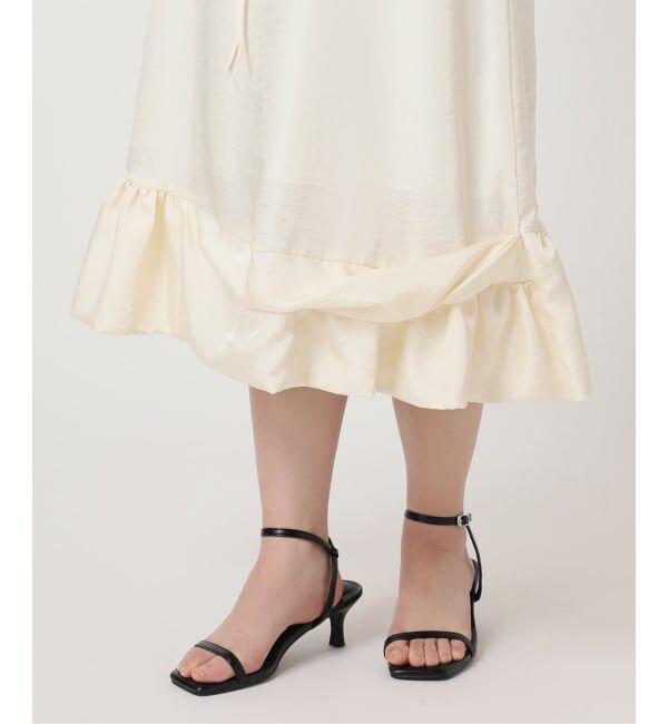 U by SPICK&SPAN「《予約》Atelier Edition/アトリエ エディション FLOUNCE DETAIL DRESS」|ワンピース|