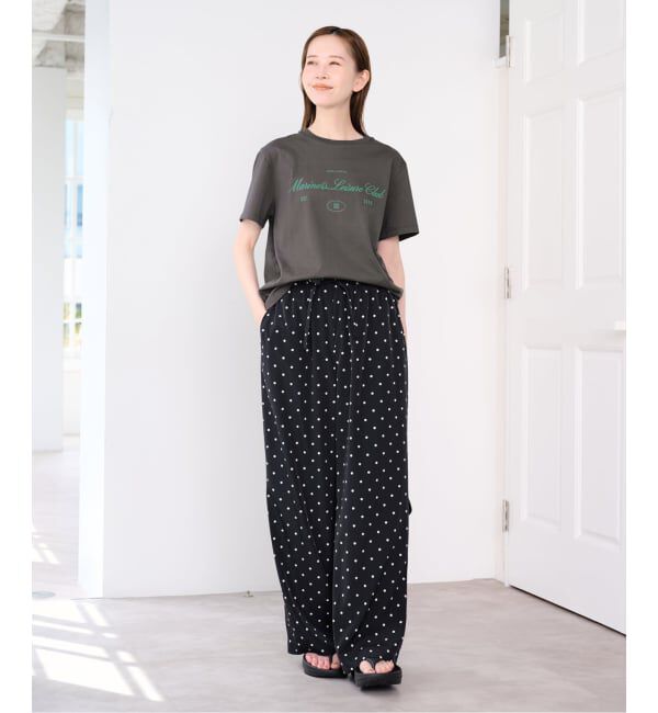 U by SPICK&SPAN「《予約》ロゴプリントハーフスリーブTシャツ」|Tシャツ・カットソー|