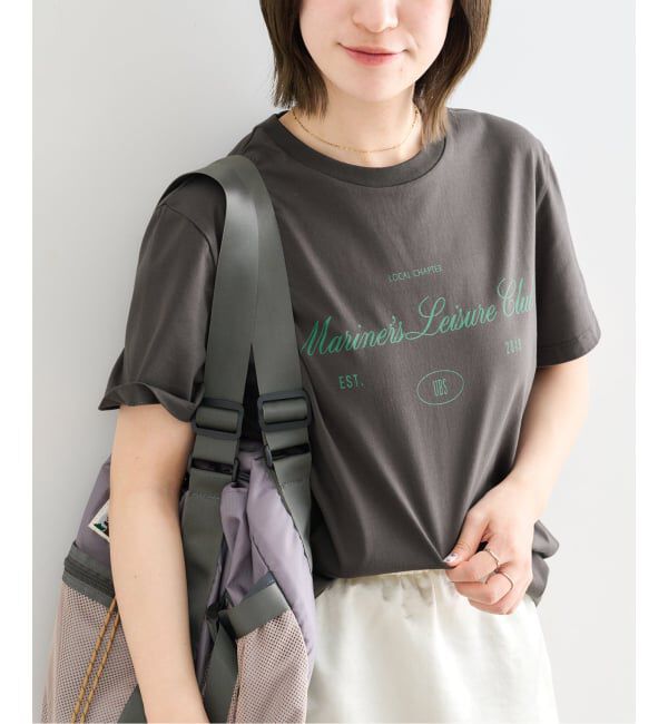 U by SPICK&SPAN「《予約》ロゴプリントハーフスリーブTシャツ」|Tシャツ・カットソー|