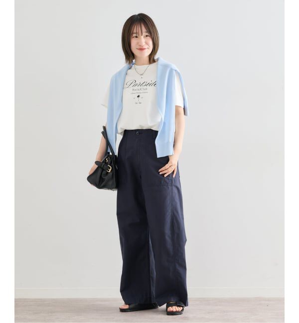 U by SPICK&SPAN「《予約》ロゴプリントハーフスリーブTシャツ」|Tシャツ・カットソー|