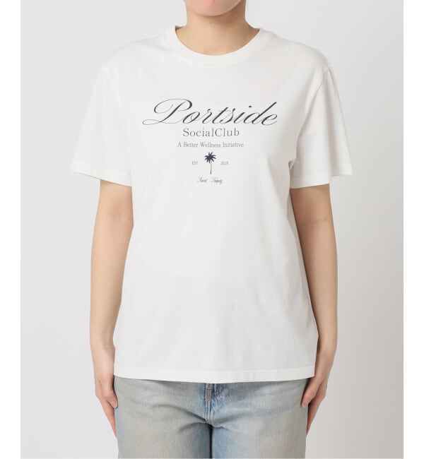 U by SPICK&SPAN「《予約》ロゴプリントハーフスリーブTシャツ」|Tシャツ・カットソー|