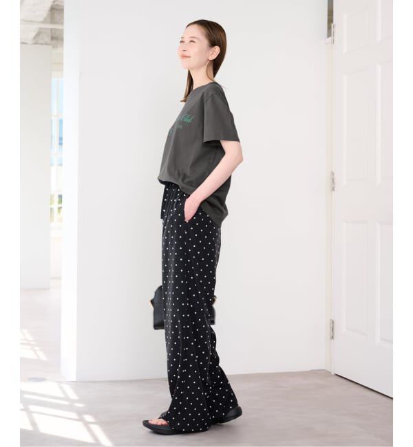 U by SPICK&SPAN「《予約》ロゴプリントハーフスリーブTシャツ」|Tシャツ・カットソー|