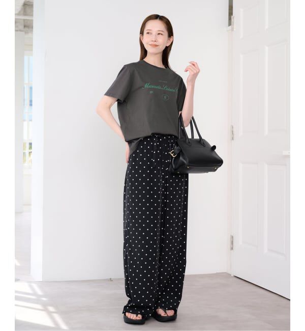 U by SPICK&SPAN「《予約》ロゴプリントハーフスリーブTシャツ」|Tシャツ・カットソー|