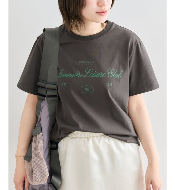 U by SPICK&SPAN「《予約》ロゴプリントハーフスリーブTシャツ」|Tシャツ・カットソー|