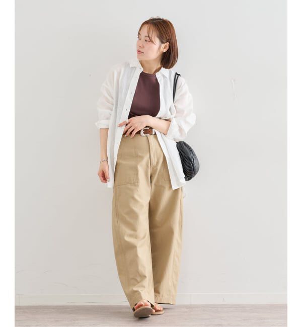 U by SPICK&SPAN「《予約》リネンオーバーシャツ」|シャツ・ブラウス|