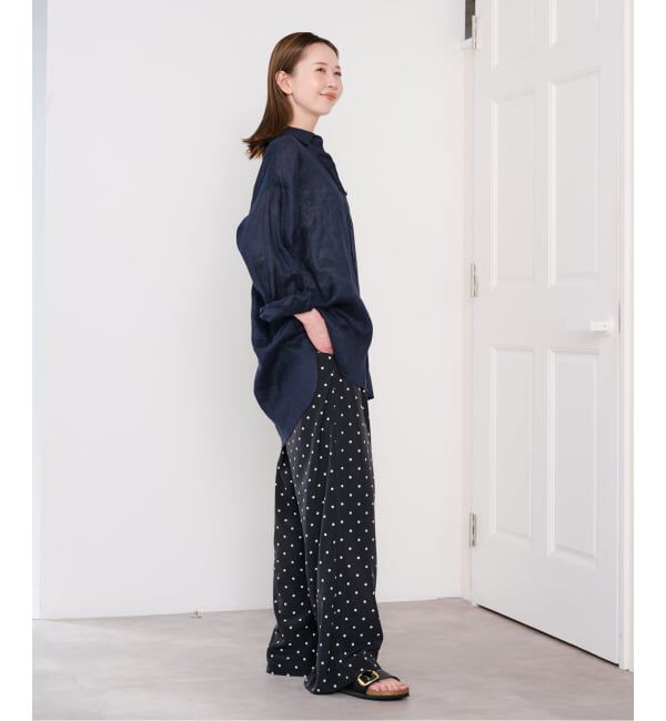 U by SPICK&SPAN「《予約》リネンオーバーシャツ」|シャツ・ブラウス|