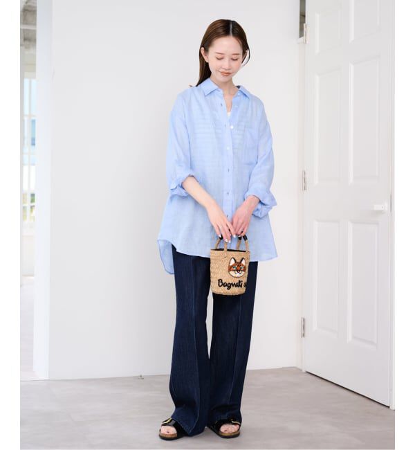 U by SPICK&SPAN「《予約》リネンオーバーシャツ」|シャツ・ブラウス|