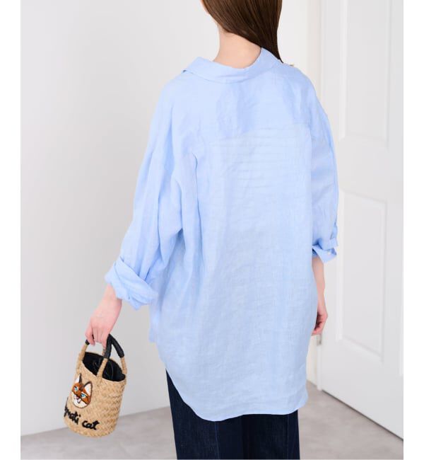 U by SPICK&SPAN「《予約》リネンオーバーシャツ」|シャツ・ブラウス|