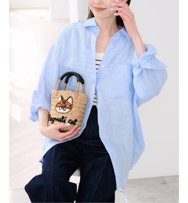 U by SPICK&SPAN「《予約》リネンオーバーシャツ」|シャツ・ブラウス|