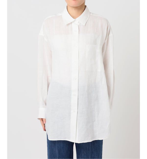 U by SPICK&SPAN「《予約》リネンオーバーシャツ」|シャツ・ブラウス|