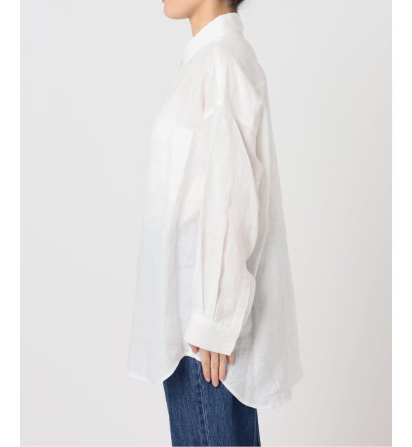 U by SPICK&SPAN「《予約》リネンオーバーシャツ」|シャツ・ブラウス|