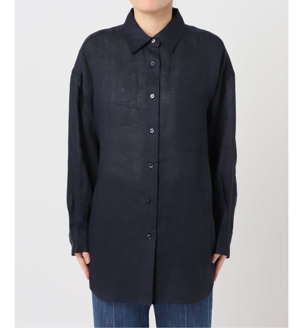 U by SPICK&SPAN「《予約》リネンオーバーシャツ」|シャツ・ブラウス|