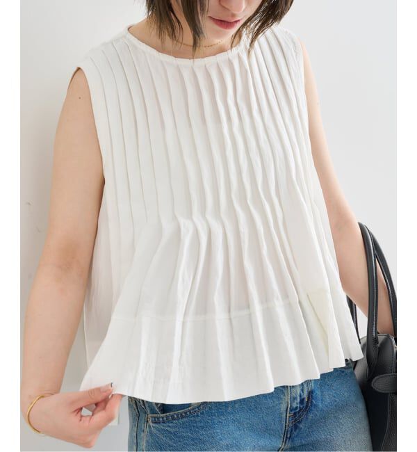 U by SPICK&SPAN「《予約》UBY SPICK&SPAN タックブラウス」|シャツ・ブラウス|