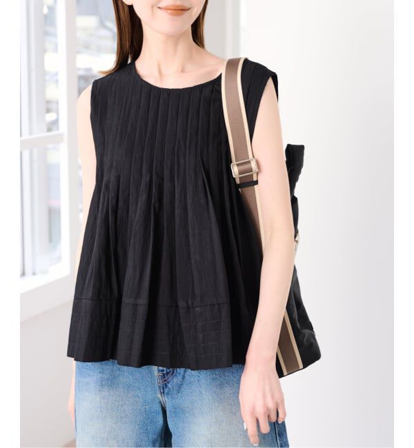 U by SPICK&SPAN「《予約》UBY SPICK&SPAN タックブラウス」|シャツ・ブラウス|