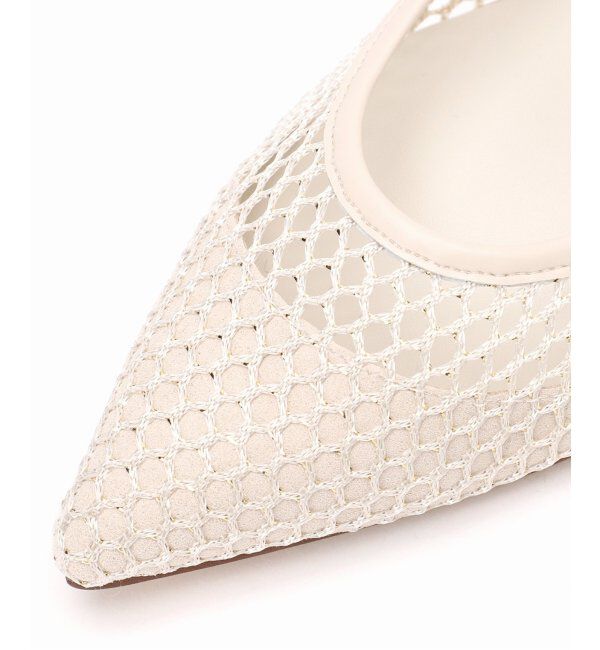  「《追加2》4.5cmポインテッドネットパンプス」|パンプス|