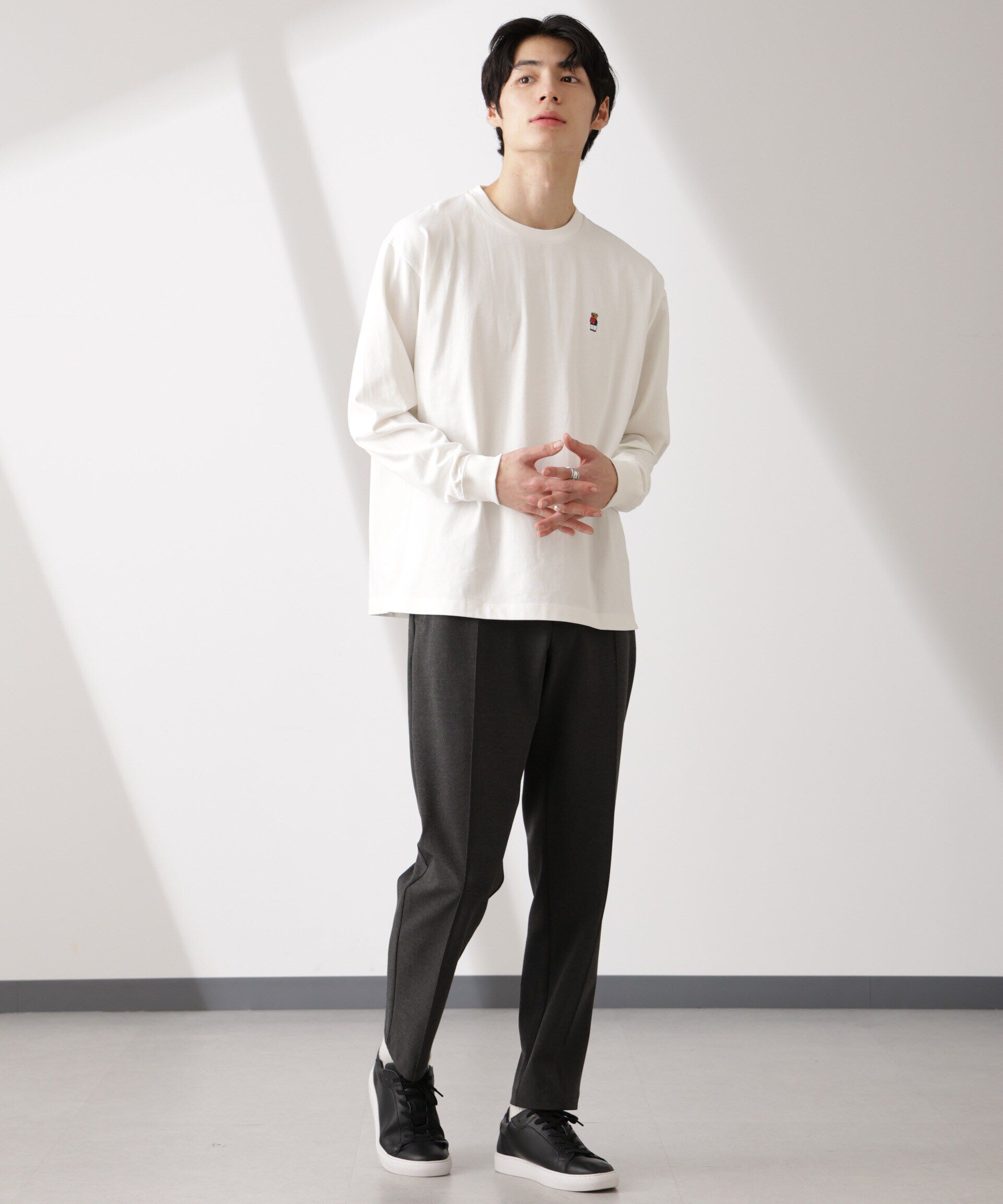 nano･universe「ナノベアTシャツ 長袖」|Tシャツ・カットソー|