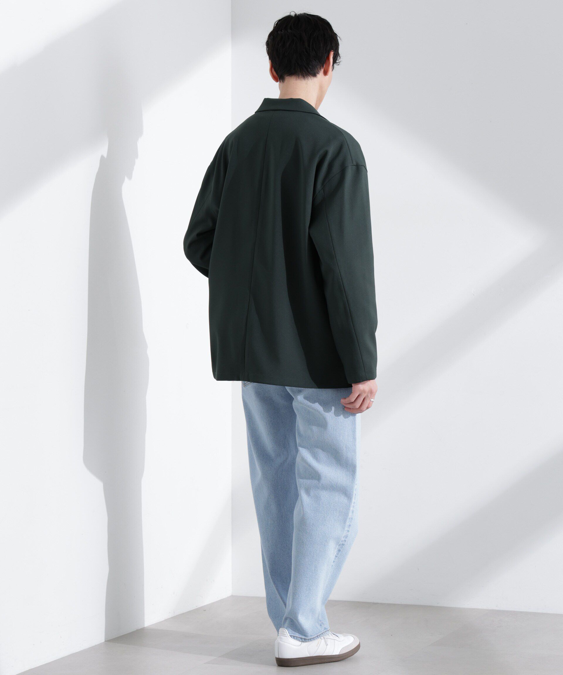 nano･universe「ドレープワイドジャケット（セットアップ可）」|テーラードジャケット|