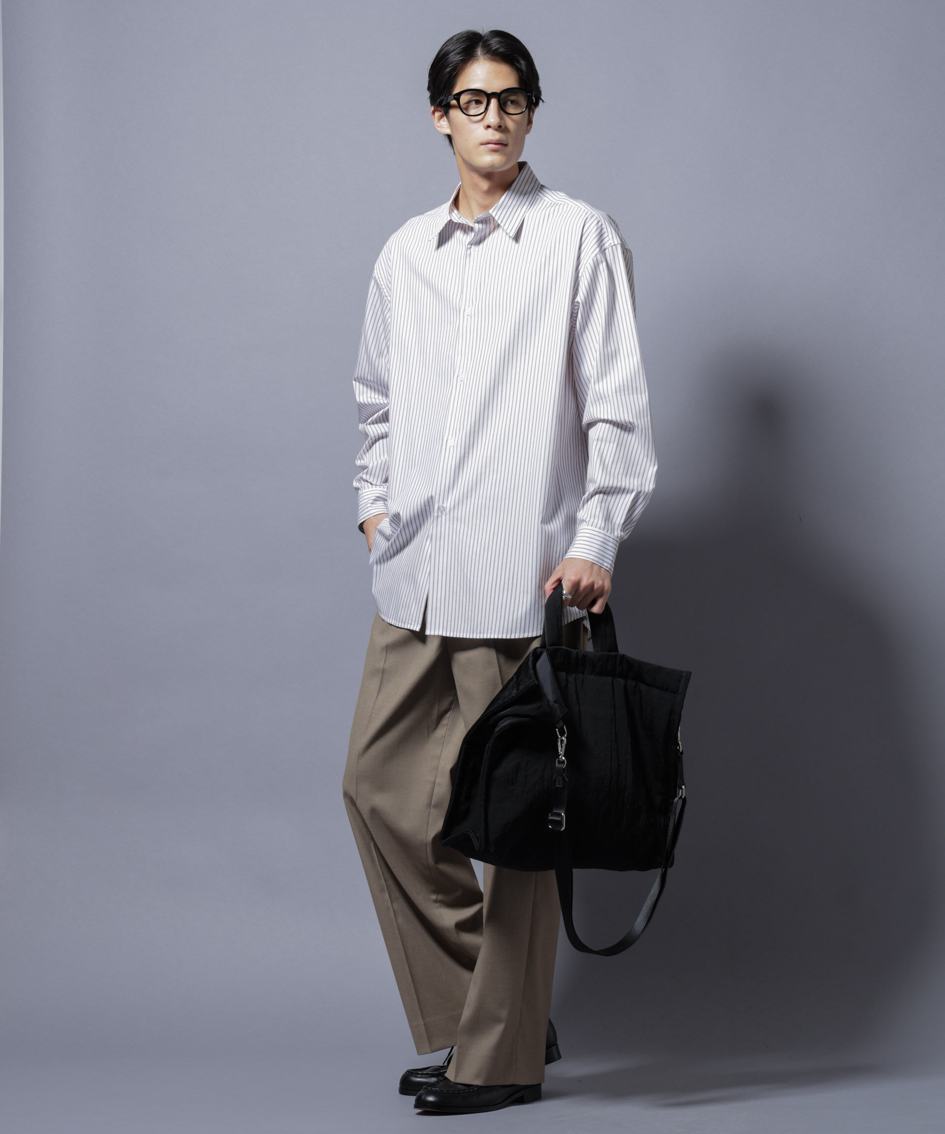 nano･universe「｢SIDOGRAS-VENICE｣ オルタネイトストライプシャツ」|シャツ・ブラウス|