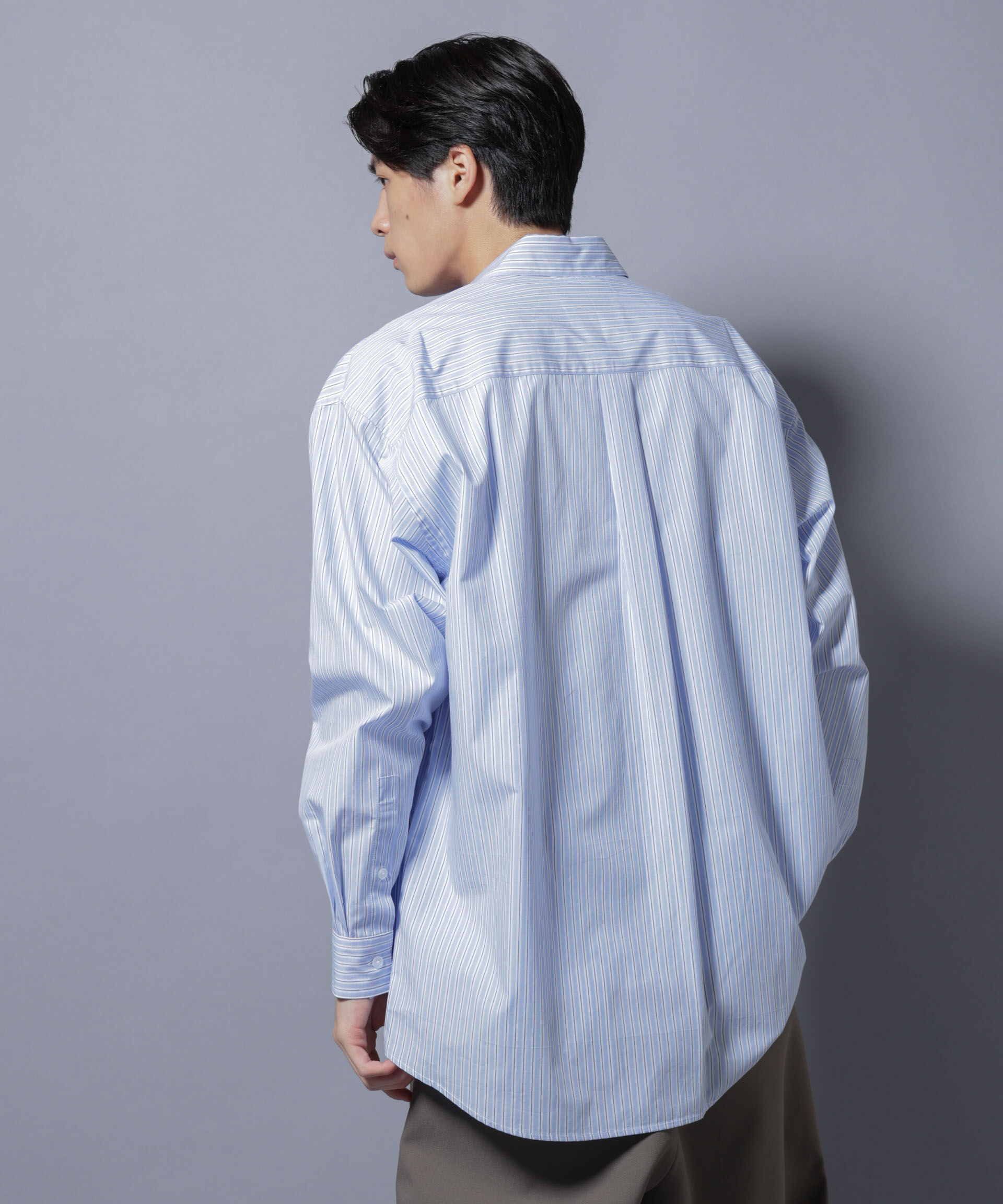 nano･universe「｢SIDOGRAS-VENICE｣ オルタネイトストライプシャツ」|シャツ・ブラウス|