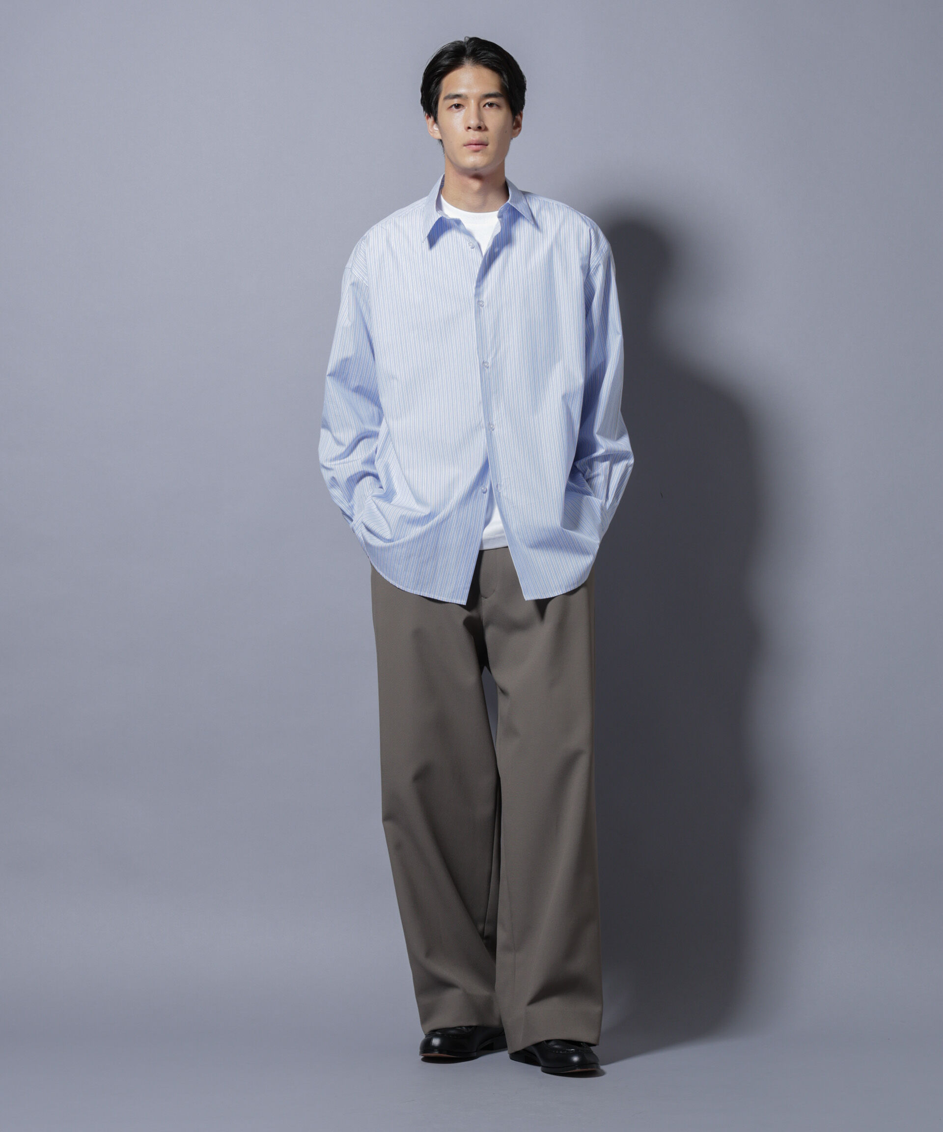 nano･universe「｢SIDOGRAS-VENICE｣ オルタネイトストライプシャツ」|シャツ・ブラウス|