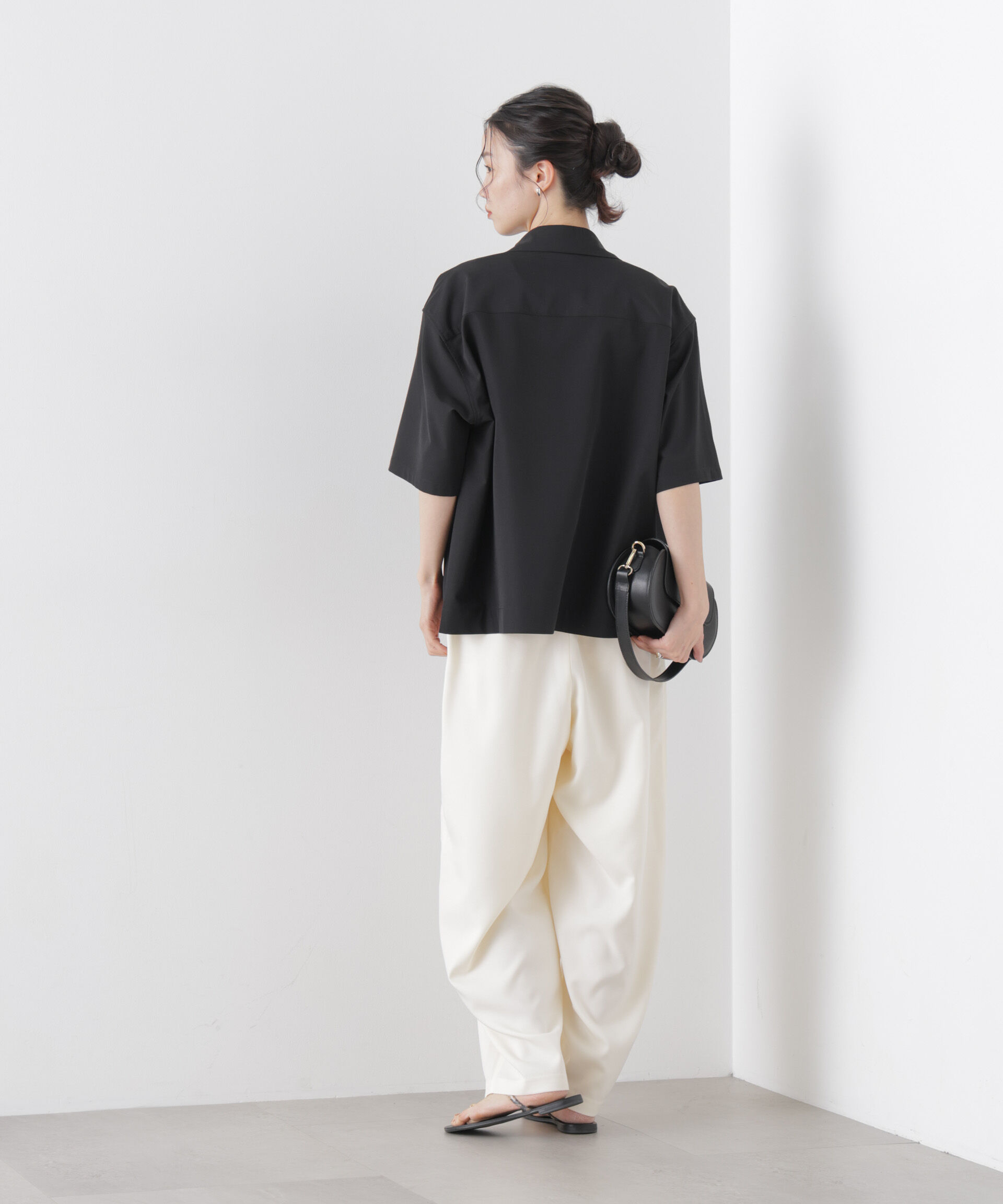 nano･universe「多機能2wayストレッチ ハーフスリーブシャツ(セットアップ可)」|シャツ・ブラウス|