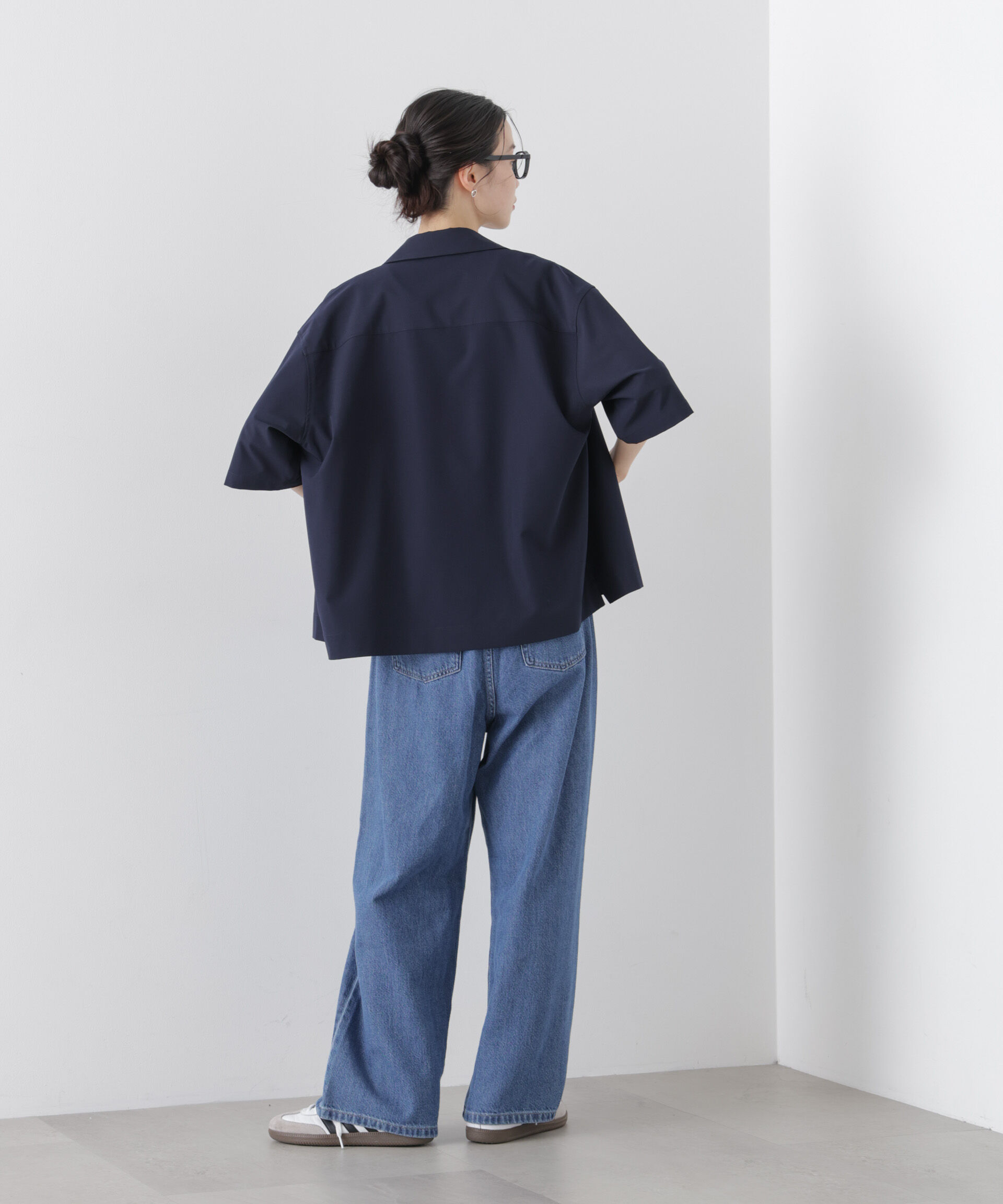 nano･universe「多機能2wayストレッチ ハーフスリーブシャツ(セットアップ可)」|シャツ・ブラウス|