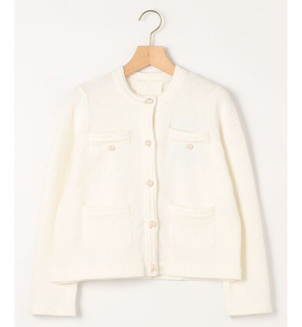 組曲「ミニブークレーツイードニットジャケット」|テーラードジャケット|