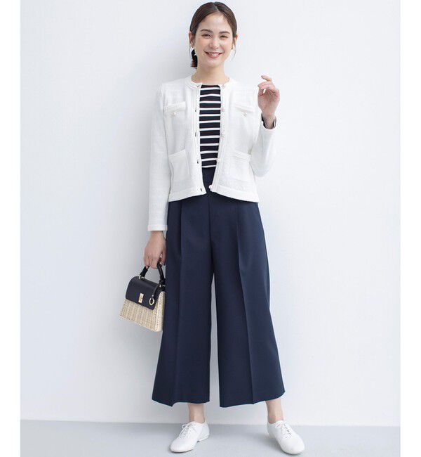 組曲「ミニブークレーツイードニットジャケット」|テーラードジャケット|