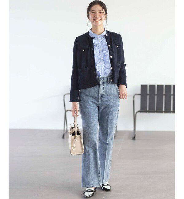 組曲「ミニブークレーツイードニットジャケット」|テーラードジャケット|