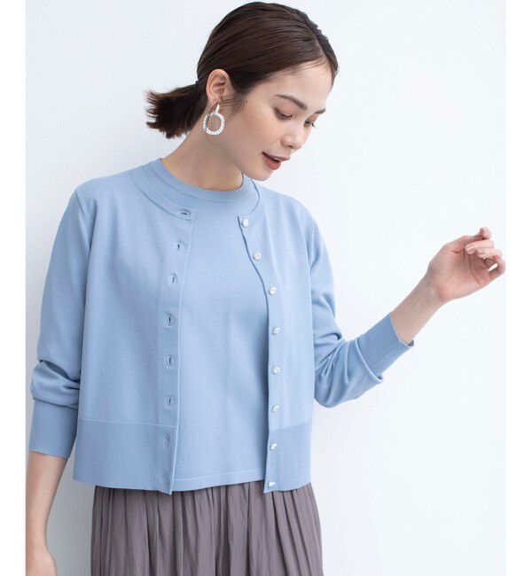組曲「【UVケア・接触冷感】MINA ニットカーディガン」|カーディガン|