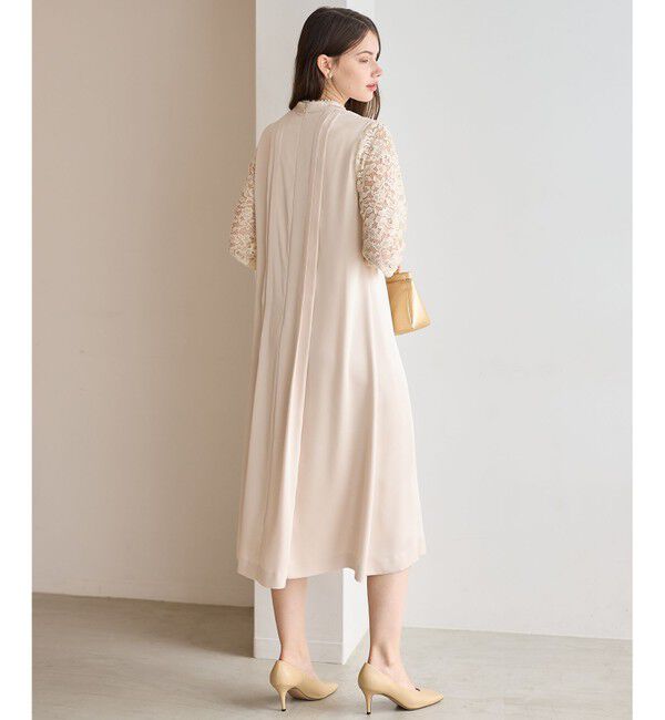 23区「【APPLAUDIR】ノーブルサテン レースコンビドレス」|ドレス|