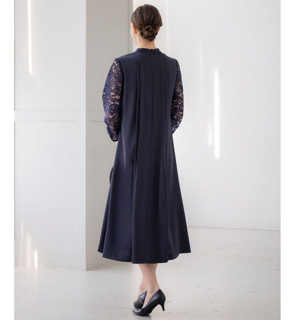 23区「【APPLAUDIR】ノーブルサテン レースコンビドレス」|ドレス|