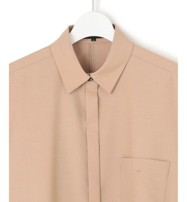 23区「【洗える】TWマットクロス ポンチョシルエット シャツ」|シャツ・ブラウス|