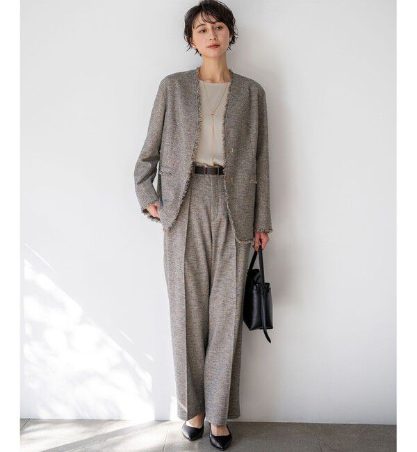 23区「リネンライクブッチャー ワイドパンツ」|その他|