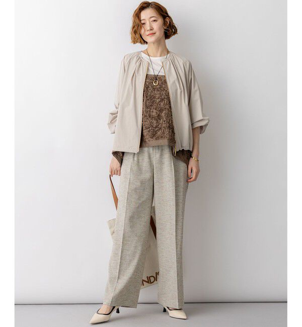 23区「リネンライクブッチャー ワイドパンツ」|その他|